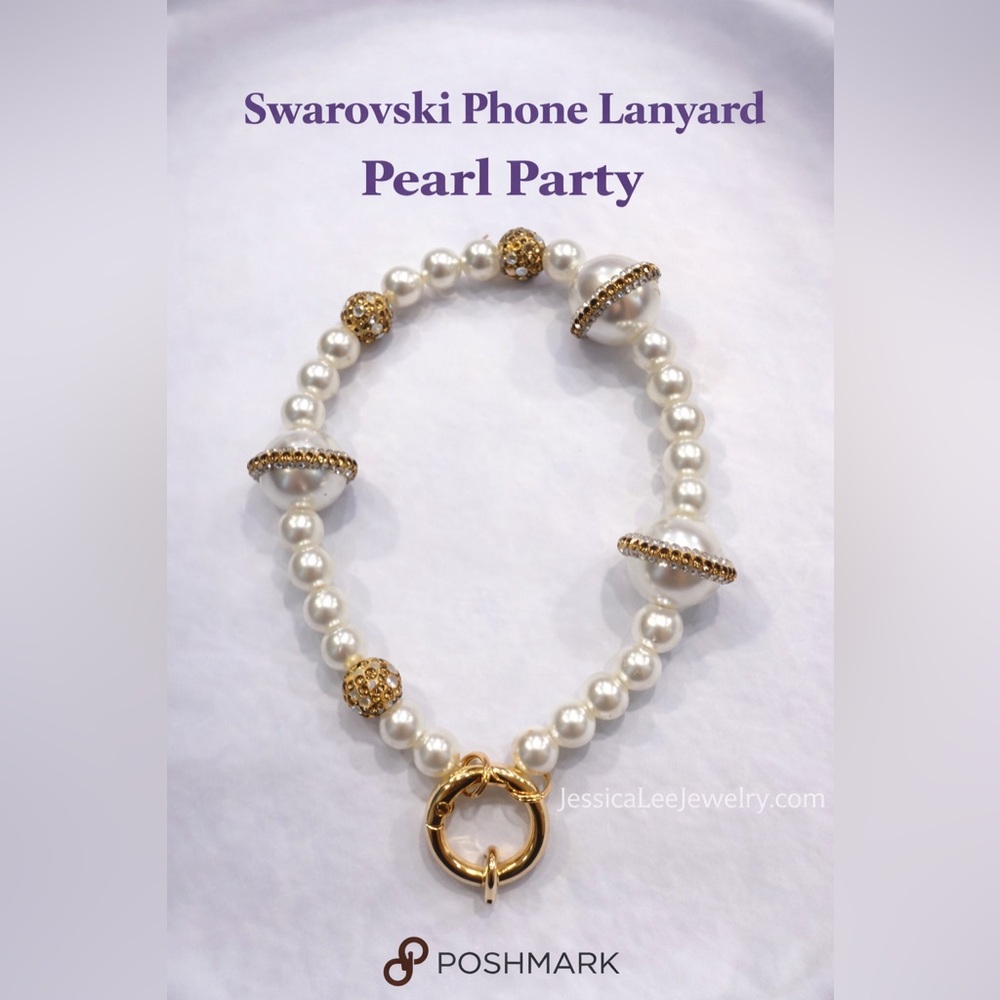 Phone Lanyard – Handcrafted Statement Wristlet | Pearl Party